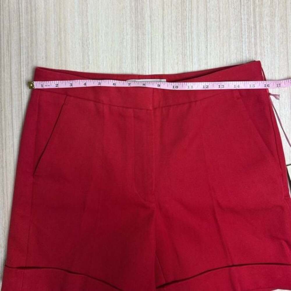 NWT Stella McCartney - Red Cuffed Shorts - Sz 40 (US S/4) - Picture 4 of 9